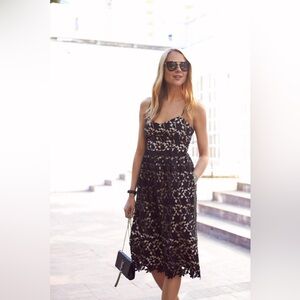 Club Monaco black lace dress